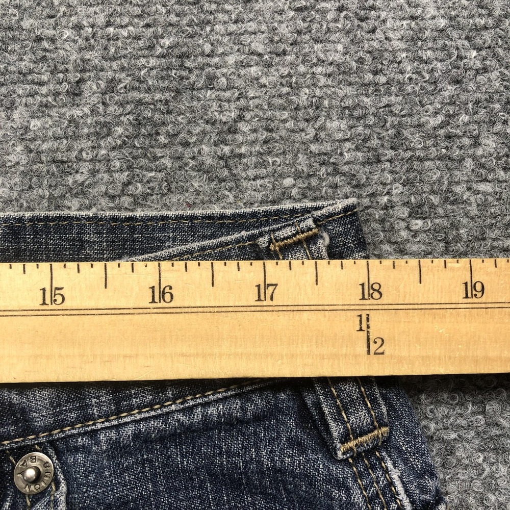 Y2K Unionbay Jeans Mens 36x34 Medium Wash Relaxed Wide Leg Carpenter Denim Pants - Picture 5 of 9